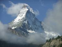 Das Matterhorn begrüßt uns in Zermatt