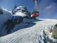 Fahrt über den Gletscher