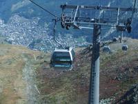 Fahrt hinunter nach Zermatt