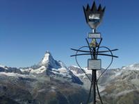 Blick vom Rothorn zum Matterhorn