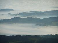 Bei der Auffahrt auf den Säntis schweben wir über den Wolken
