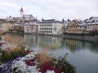 Thun - Blick über die Aare zur Altstadt