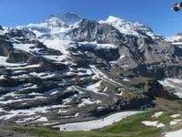 068 Ausflug zum Jungfraujoch - auf der Kleinen Scheidegg - Blick zum Schilthorn