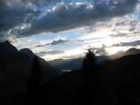 Abendstimmung am Hotel