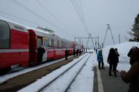Ankunft in Alp Grüm