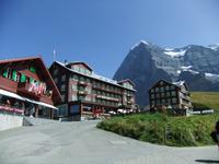 Auf Kleine Scheidegg - im Hintergrund die Eigernordwand