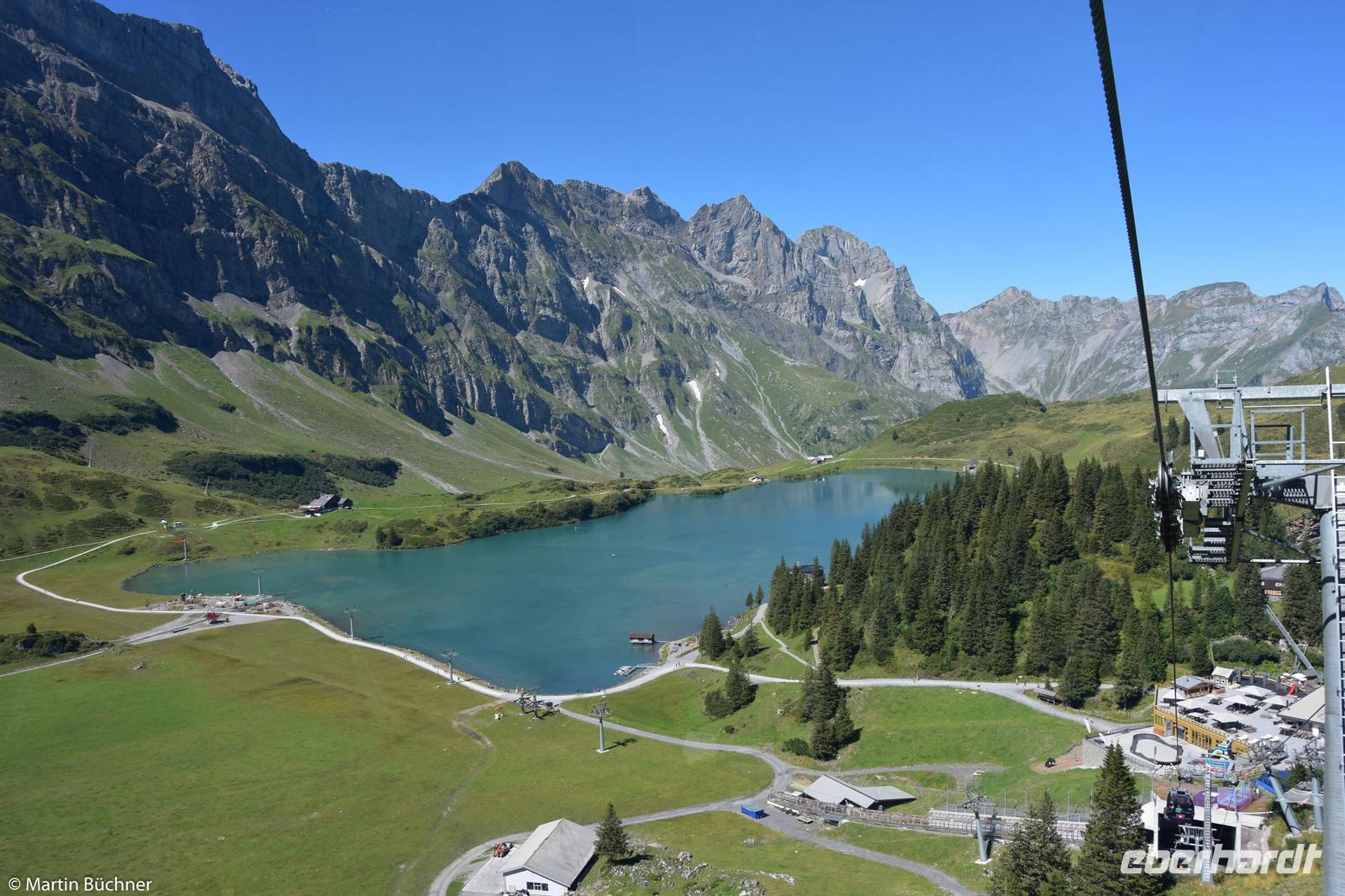 Auffahrt auf den Titlis - Blick auf den Trübsee