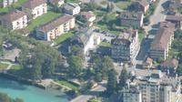 Ausflug Harder Kulm - Blick zu unserem Hotel