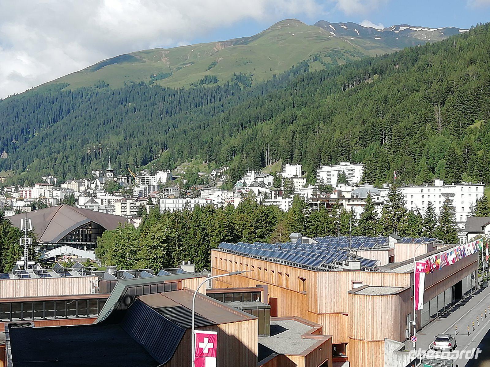 Blick auf Davos