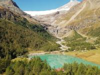 Blick zum Palügletscher und zum Palüsee