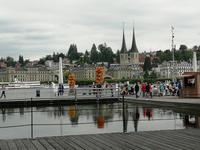 Blick zur Hofkirche in Luzern
