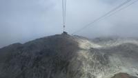Davos, Fahrt zur Bergbahnstation Weissfluhgipfel(2844m)