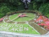 Die Blumenuhr in Interlaken