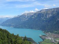 Fahrt auf den Harder Kulm - Blick zum Brienzersee