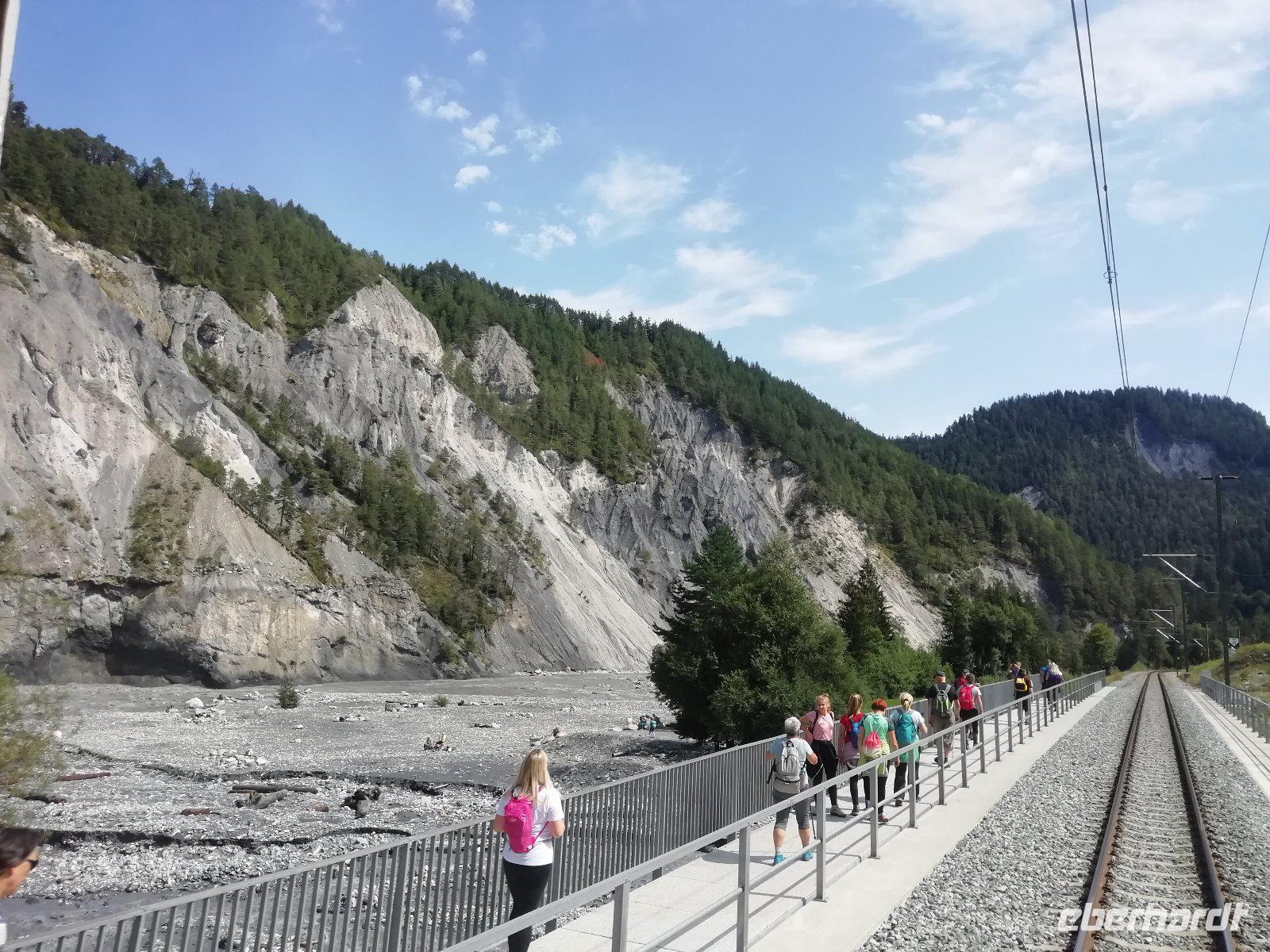 Fahrt durch die Rheinschlucht