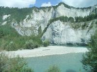 Fahrt durch die Rheinschlucht