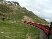 Fahrt mit dem Bernina - Express