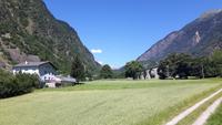 Fahrt mit dem Bernina-Express (Kreisviadukt von Brusio)
