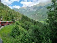 Fahrt mit dem Bernina-Express... 