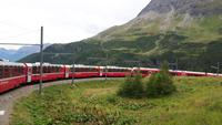 Fahrt mit dem Bernina-Express