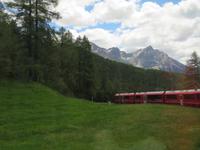 Fahrt mit dem Bernina-Express