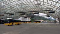 Fahrt mit dem Glacier Express-Bahnhof Brig