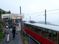 Fahrt mit dem Nostalgiezug auf die Schynige Platte