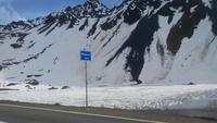 Fahrt mit den Bus von Tirano nach Davos, Fotostopp am Flüelapass
