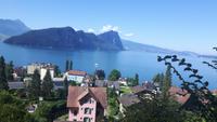 Fahrt mit der Rigi-Dampfbahn (Vierwaldstättersee)