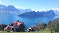 Fahrt mit der Rigi-Dampfbahn (Vierwaldstättersee)