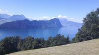 Fahrt mit der Rigi-Dampfbahn (Vierwaldstättersee)