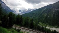 Fahrt nach Tirano - Blick auf den Morteratschgletscher...