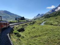 Fahrtimpressionen mit dem Bernina-Express 
