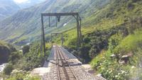 Furka-Dampfbahn, Fahrt von Realp nach Oberwald, Steffenbach-Brücke