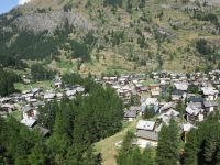 Gornergrat Bahn: Blick nach Zermatt