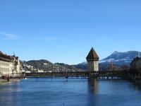 Luzern - Kapellbrücke und Rigi