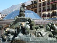 Murmeltierbrunnen in Zermatt