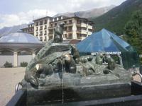 Murmeltierbrunnen in Zermatt