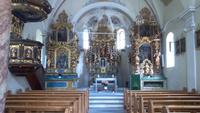 Niederwald, Kirche und Friedhof