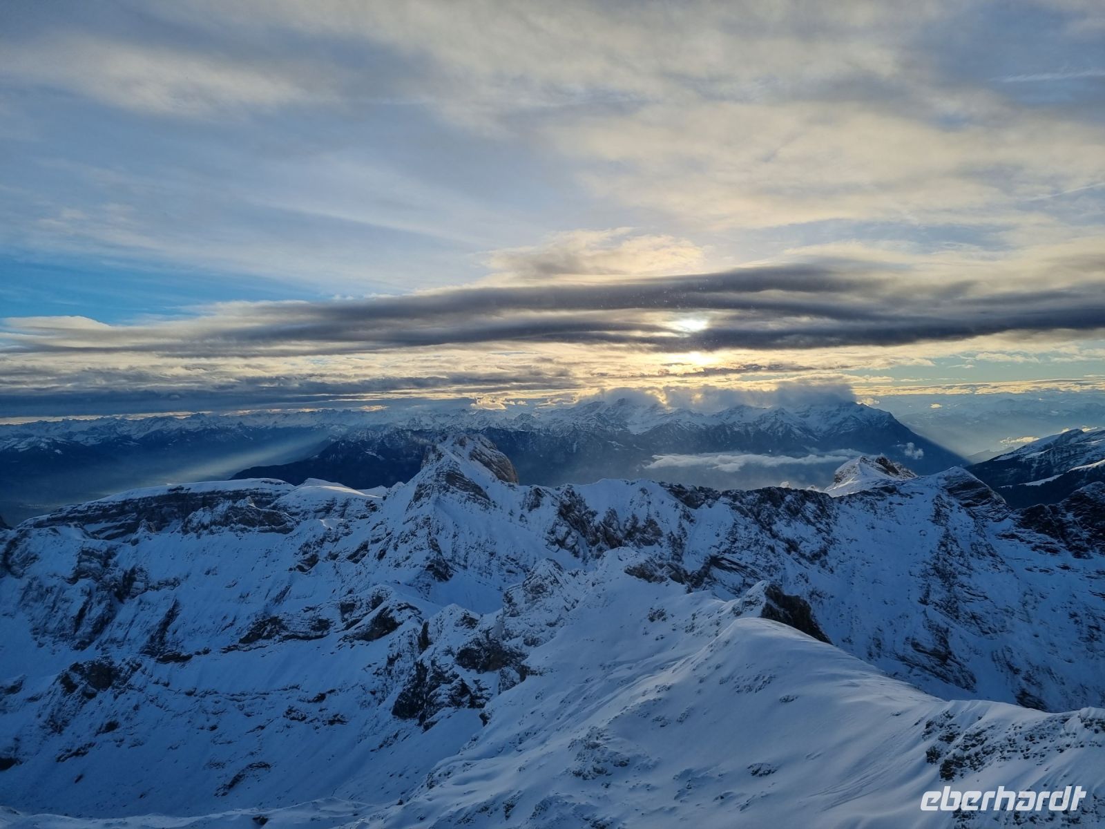 Panorama-Frühstück auf dem Säntis