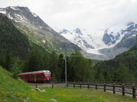 Piz Bernina mit Morteratschgletscher