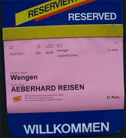 Reservierungsschild