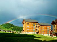 Riederalp mit Regenbogen