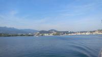 Schifffahrt mit dem  MS Schwyz von Luzern nach Vitznau, Blick auf Luzern