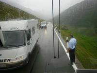 Strasse über den Furkapass - teilweise sehr eng...!
