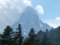 Unser Tagesziel ist erreicht, der erste Blick zum Matterhorn