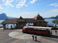 Vitznau - Schiffsanlegstelle und Drehscheibe für die Rigi-Bahn