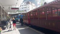 Vitznau, Fahrt mit der Rigi-Dampfbahn nach Rigi-Kulm