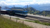 Vitznau, Fahrt mit der Rigi-Dampfbahn nach Rigi-Kulm