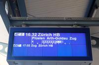 Von Bellizona zurück nach Arth-Goldau durch das Basistunnel